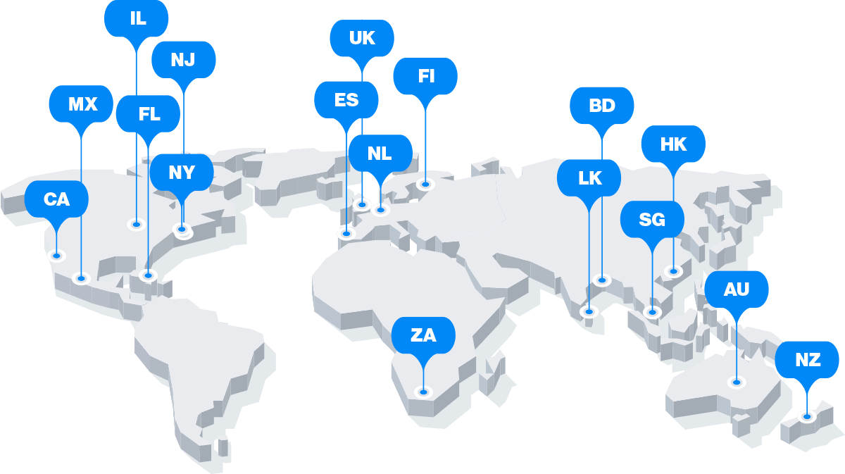 Global Clientele Map Global Clientele Map